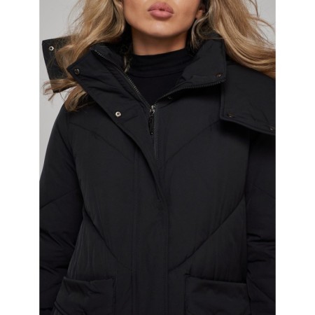 Coat insulated winter female, size 48, black color-14