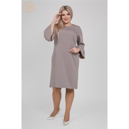 Women's dress, size 56, gray color-2