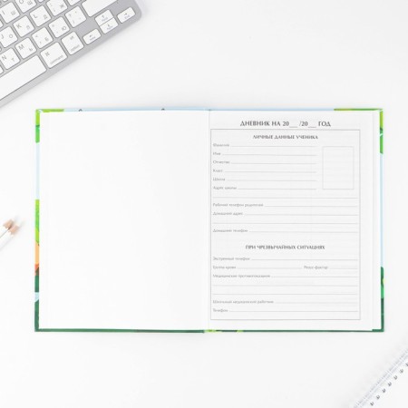 School Diary 1-4 Grade "September 1: Pirate", solid cover 7BC, glossy lamination, 48 sheets-2