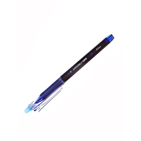 Pen gel automatic erased ink, 0.5 mm, blue rod, razin. Keep., Black case 10717-1