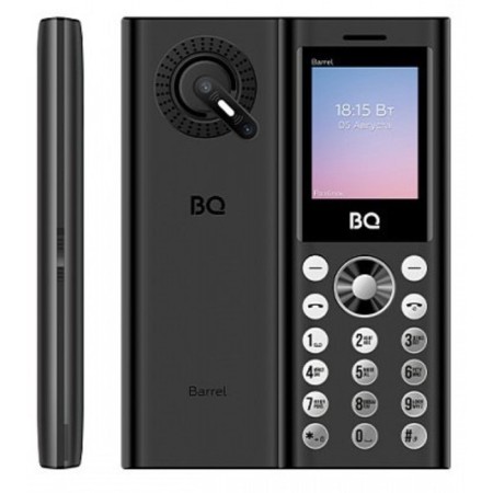 Cell phone BQ M-1858 Barrel Black Silver-1