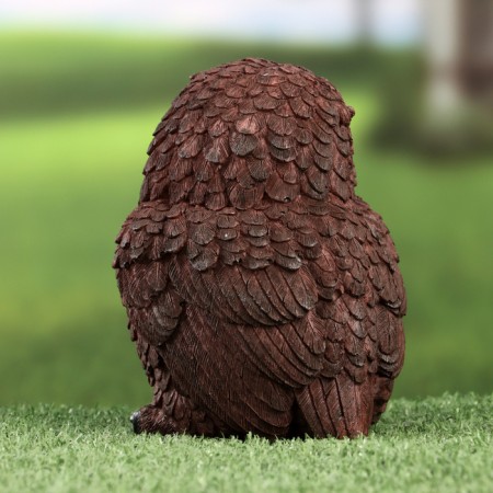 Garden figure "owl" dark, 9x9x14cm-2