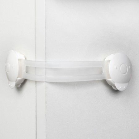 A set of universal locks, 3 pcs., White/transparent color