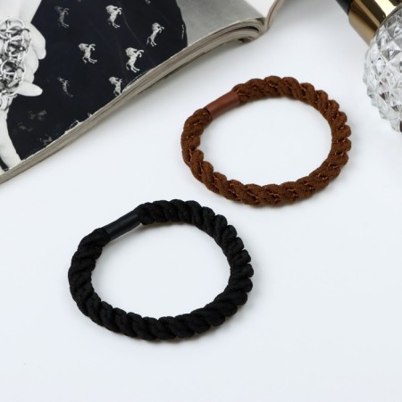 Hair elastic band "Mahrushka elite" turns, 5 cm, mix-1