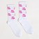 Socks grl pwr, white color, size 23-25 ​​(37-40)