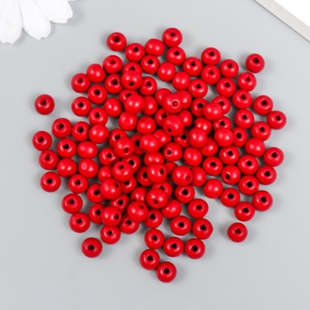 Beads for creativity tree "Red" D-0.8 cm, set of 20 g-2