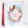 Laminated square Snow, 30 x 30 x 12 cm, new year
