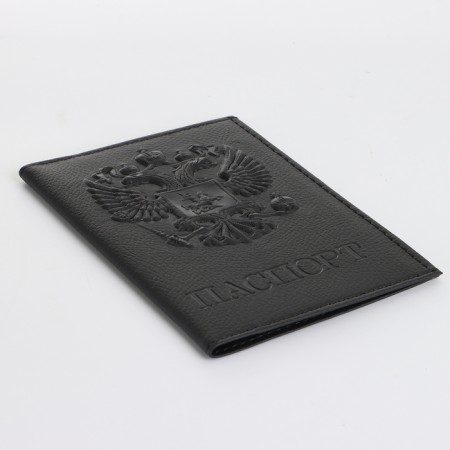 Cover for passport, black color-3