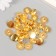Buttons plastic on midnight "gold" 1.5 cm set 30 pcs