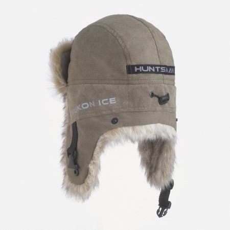 Hat ear "Yukon" fabric - Finland, lining - Polar Fleece 180 gr/m2, khaki, p. 58-60-2