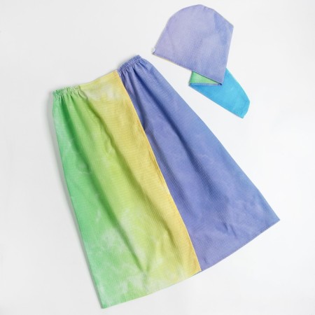 Supply for the sauna saving and I am "Rainbow" (Pareo towel + Chalma) 100%HL, 200 g/m2-11