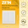 Ventilation grate Zein Lux LRR200, 200 x 200 mm, with a grid, detachable, adjustable