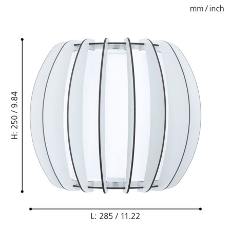 Sconces Stellato 2, 1x60W E27, white color-2