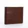 Male purse without a fastener, department for bills, for maps, color light brown