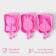 A set of ice cream shapes, 3 pcs, silicone, 14 × 7.5 × 2.5 cm, pink color