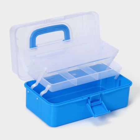 Organizer for storage, 3 departments, 27 × 17 × 13 cm, color mix-4