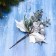 Decor "Winter Dreams" Cloudberry Leaves of the Berry in silver, 19 cm