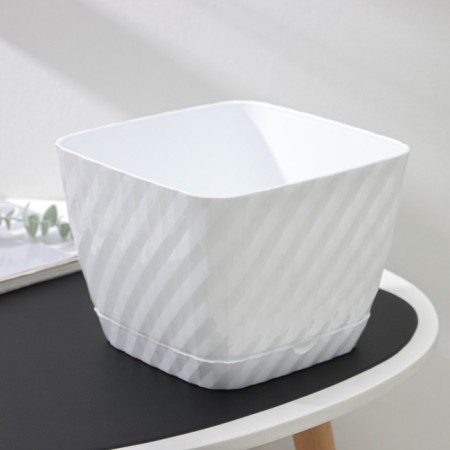 Pot with the pallet "Classic", 4.5 l, white color