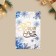 Watercolor card "Happy New Year", snowflakes, embossing, 10 x 15 cm, new year