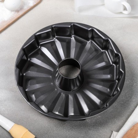 Baking form "German cupcake. Slavka ", 30.5 × 5.5 cm, anti -stick coating, black color-2