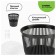 Basket for papers and garbage Istanm, 9 liters, plastic, mesh, black