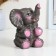 Pigger "joyful elephant" Gray, 19cm