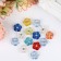 A set of buttons plastic "Flower with a rupture" 0.8x0.8 cm MIX NR 15 pcs 11.2x1.5x7 cm