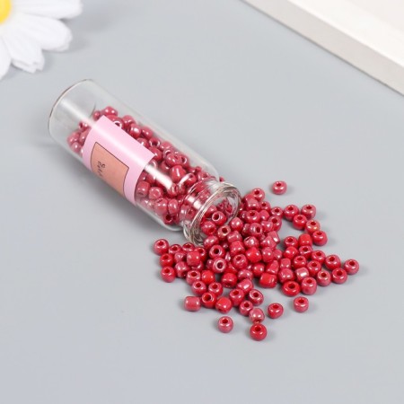 Beads 6/0 in the bottle "Dark Bord" 20 g ceramic shine 6x2x2 cm-1