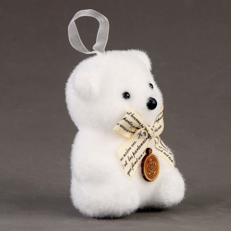 A toy of foam "Bear" with a medal, 10 cm-1