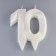 Candle in the cake jubilee "line", number "10", pearl, 6.5 cm