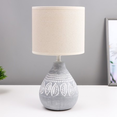 Table lamp "Monica" E14 40W gray 17x17x33 cm Risalux