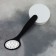 Feet trips, laser, bilateral, with a file, rubberized pen, 22 cm, black color
