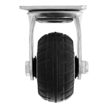 Wheel for transport trolleys rotary, d = 100, rubber coating on the site-2