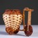 Wicker souvenirs (bicycle) 15x9 cm H 12 cm. (Cut bamboo)