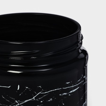 Glass Bank for bulk products "Marbl", 660 ml-5