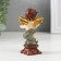 Polystone souvenir "Angel on a column with hearts/flowers" mix 8.5x4x3.3 cm