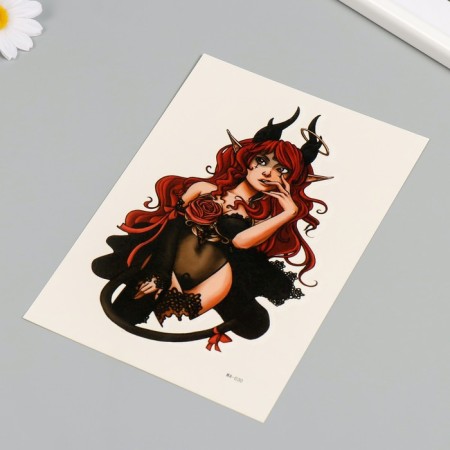 Tattoo on the body Color "Devil" 26.1x14.6 cm-2