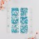 Decor for creativity Glass "Rhinestones. Blue Lake" d = 2-4.8 mm nr 1188 pcs 6x8x1.5 cm