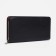 Male purse with zipper, department for bills, for maps, for coins, black color