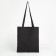 A chopper bag without a zipper, without lining, black color
