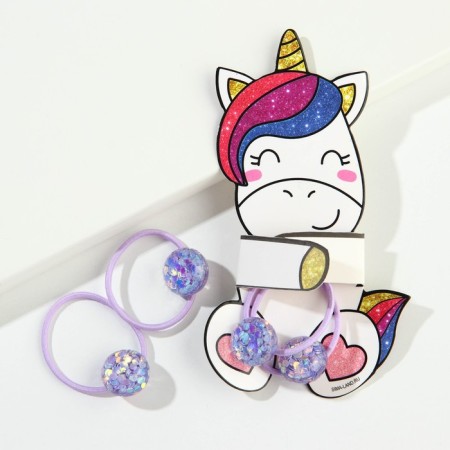 Hair gum "Bright Unicorn", 2 pcs.
