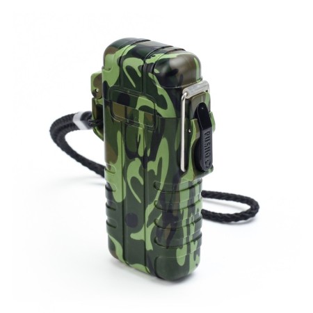 Electronic lighter "Tourist", arc, moisture protection, camouflage, USB-2
