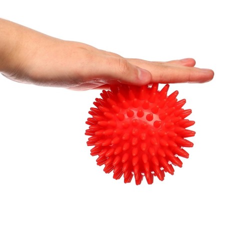 Massage ball Ø9 cm., Red color, crumb me-7