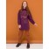 Sweep for girls, height 122 cm, burgundy color