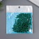 Beads for creativity plastic "Opal-green" set of 200 pcs d = 0.6 cm