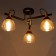 Svetogor chandelier "Evening" 3x60W E27 Black 57x57x28cm