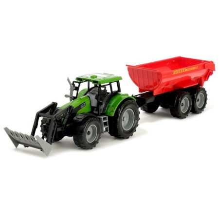 Tractor inertial "Farmer", with a trailer, scale 1:32, mix-5