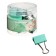 A set of paper clamps Erichkrause "Pastel Bloom", 32 mm, 9 pieces, mint, in a plastic box