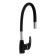 Zein Z6972 kitchen mixer, silicone spout, 40 mm cartridge, brass, black/chrome