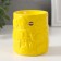 Aroma lamp ceramics "Beast" yellow 6.7x6.7x7.5 cm